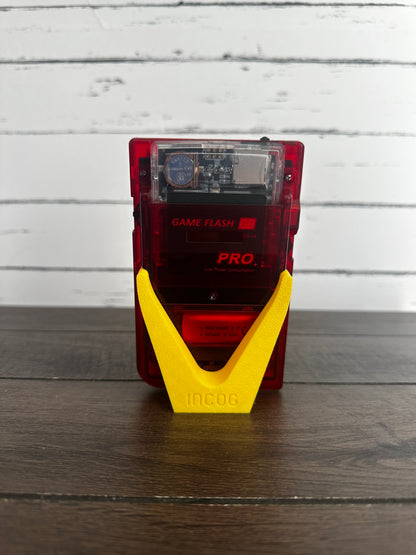 Gameboy Pocket Color POCO Plus Q5 IPS Red Clear Out with usbc Rechargeable Battery