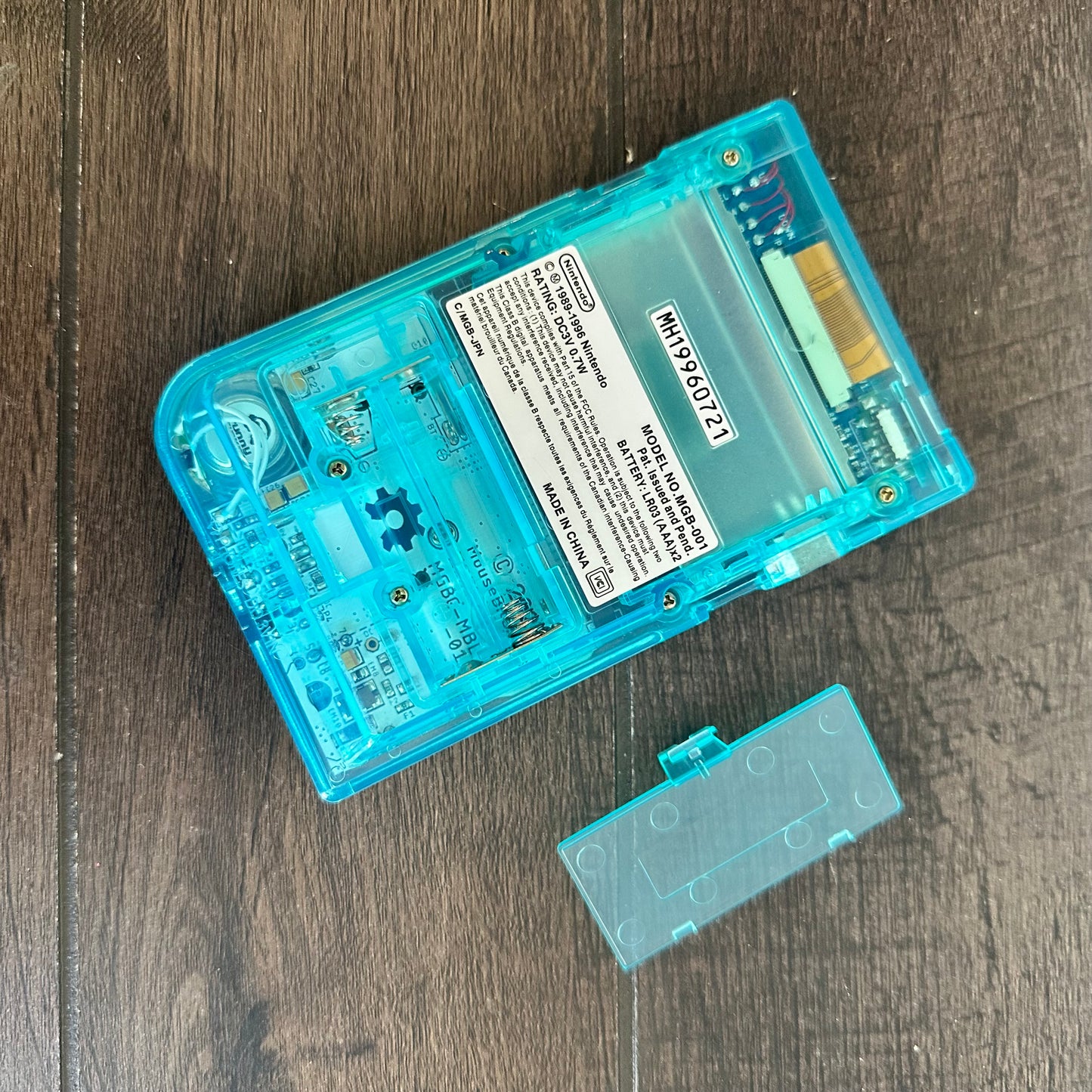 Gameboy Pocket Color Q5 IPS Clear Blue