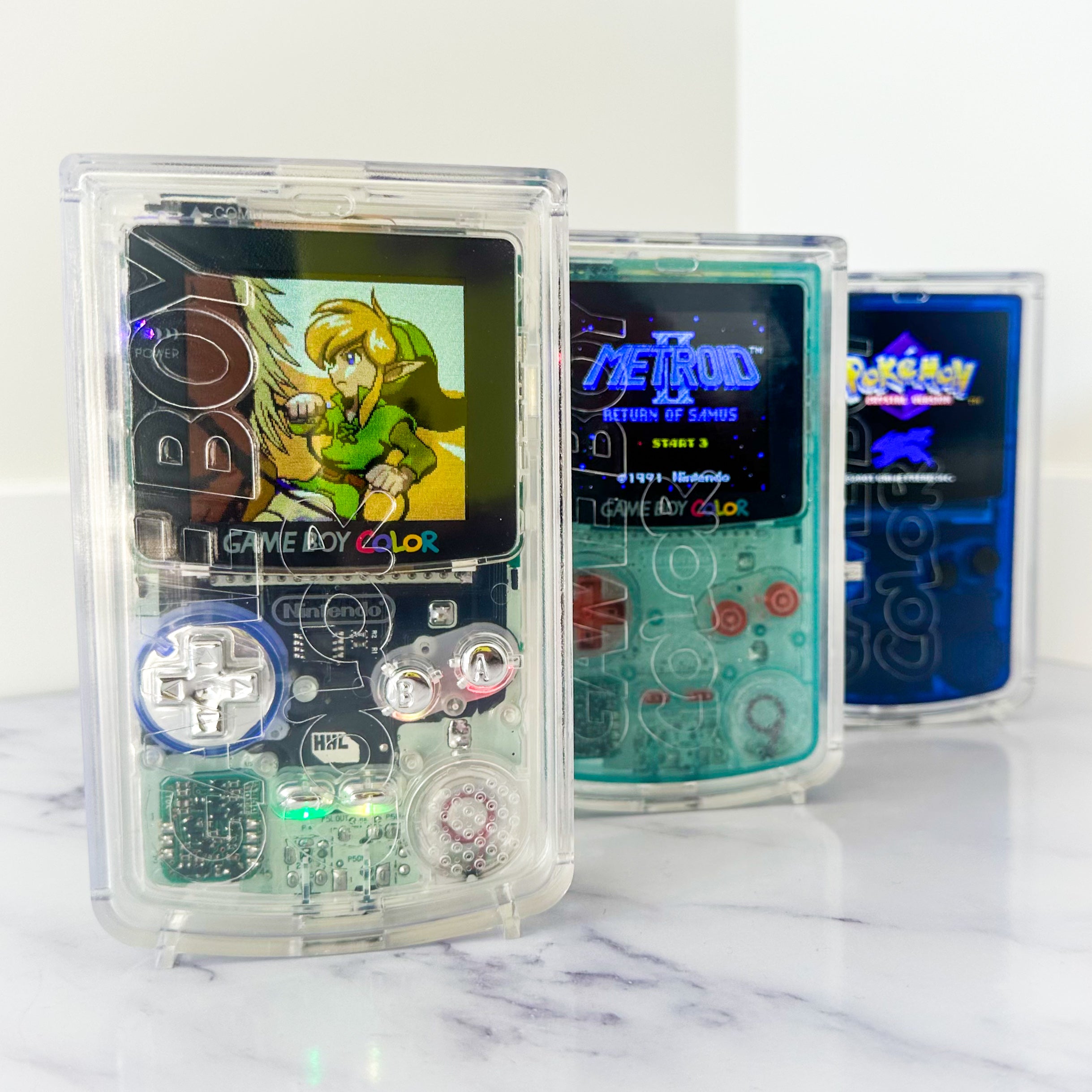 Gameboy Transparent Shell PizzaShell - Gameboy Color Case Transparent – PizzaHandhelds
