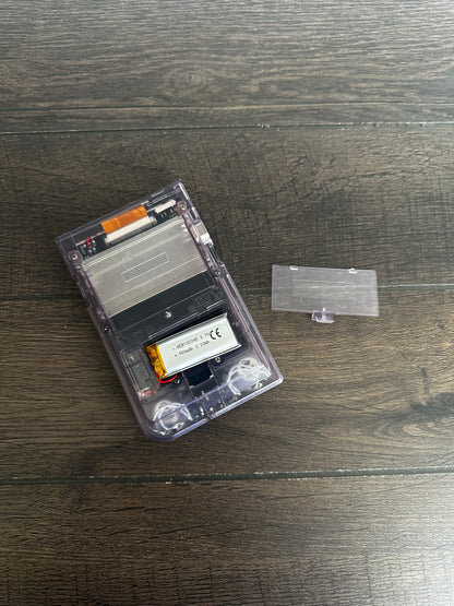 Gameboy Pocket Color Plus Q5 IPS Atomic Purple Out with usbc Rechargeable Battery
