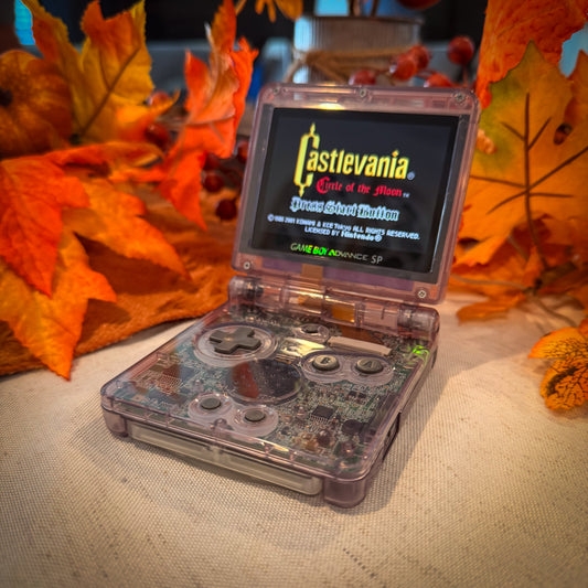 IPS USBC Charging Gameboy Advance SP Atomic Purple Laminated