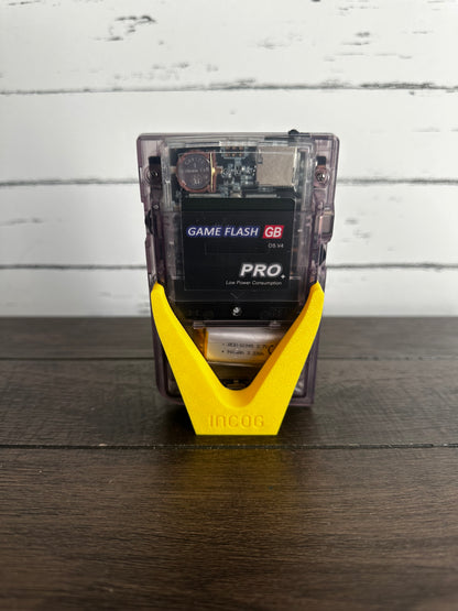 Gameboy Pocket Color Plus Q5 IPS Atomic Purple Out with usbc Rechargeable Battery
